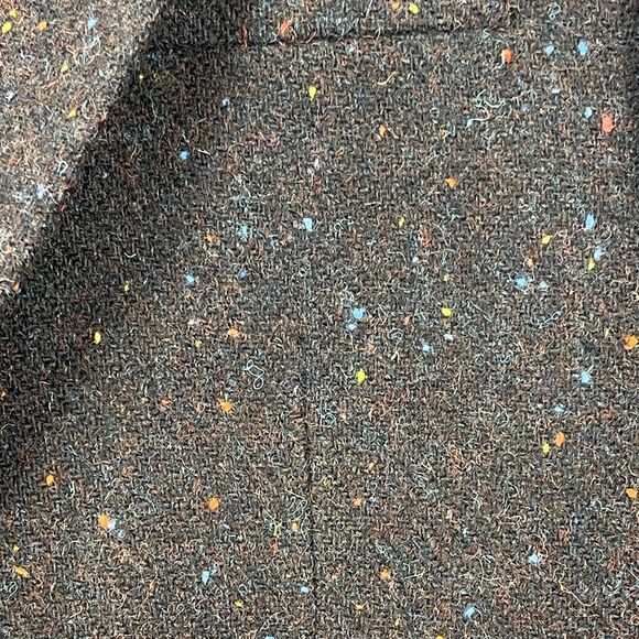 StudioSuits Harris Tweed Blazer Jacket Mens 40S Brown Speckled Wool Hand Crafted - Picture 3 of 15